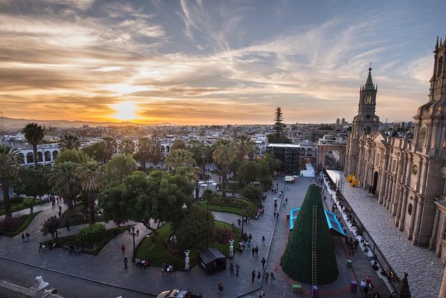 Arequipa w Peru z Listy Unesco AMeryka Południowa