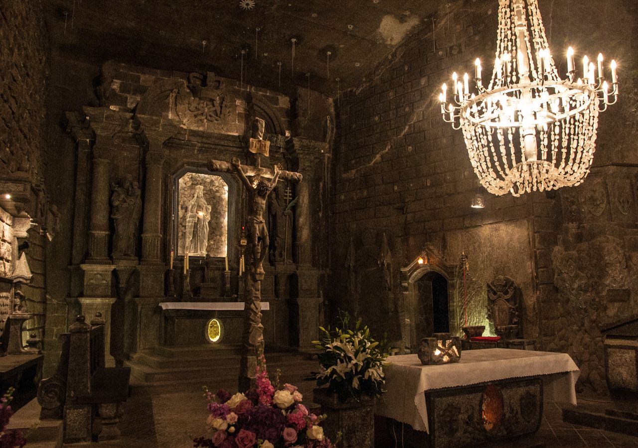 Kaplica św. Kingi kopalnia soli w Wieliczce