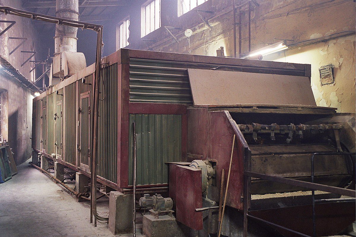 Maszyna do suszenia patyczków w Muzeum Zapałek w Częstochowie