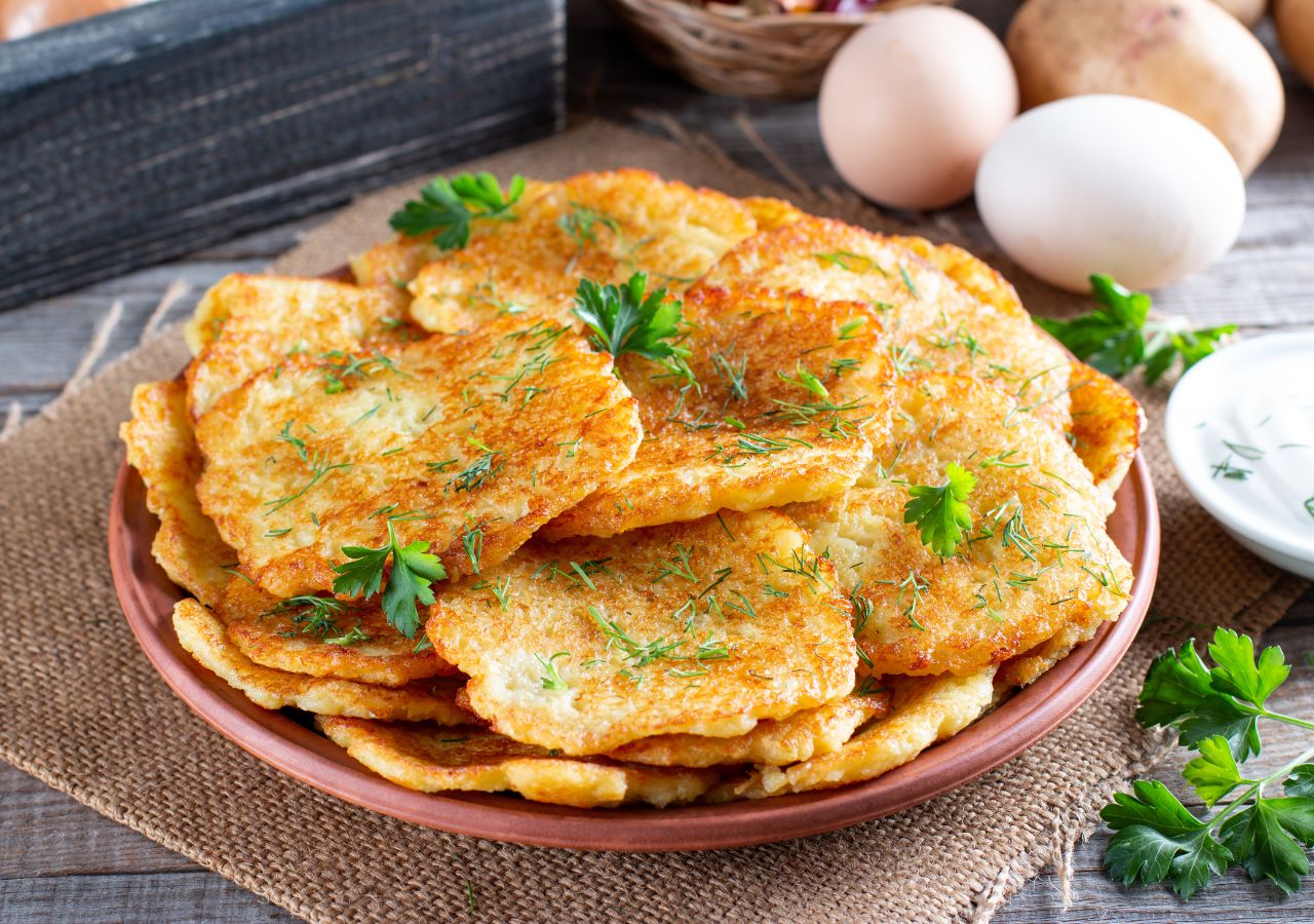 Białoruskie Draniki typowe danie europy