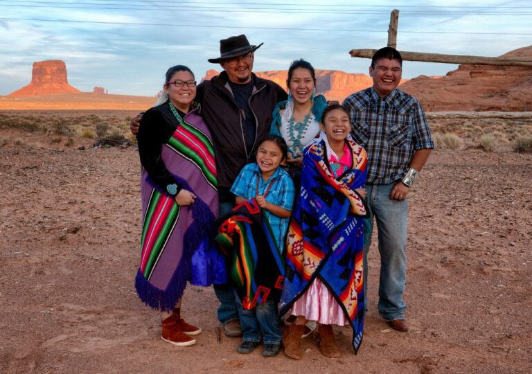 Rodzina Navajo indianie ameryka północna