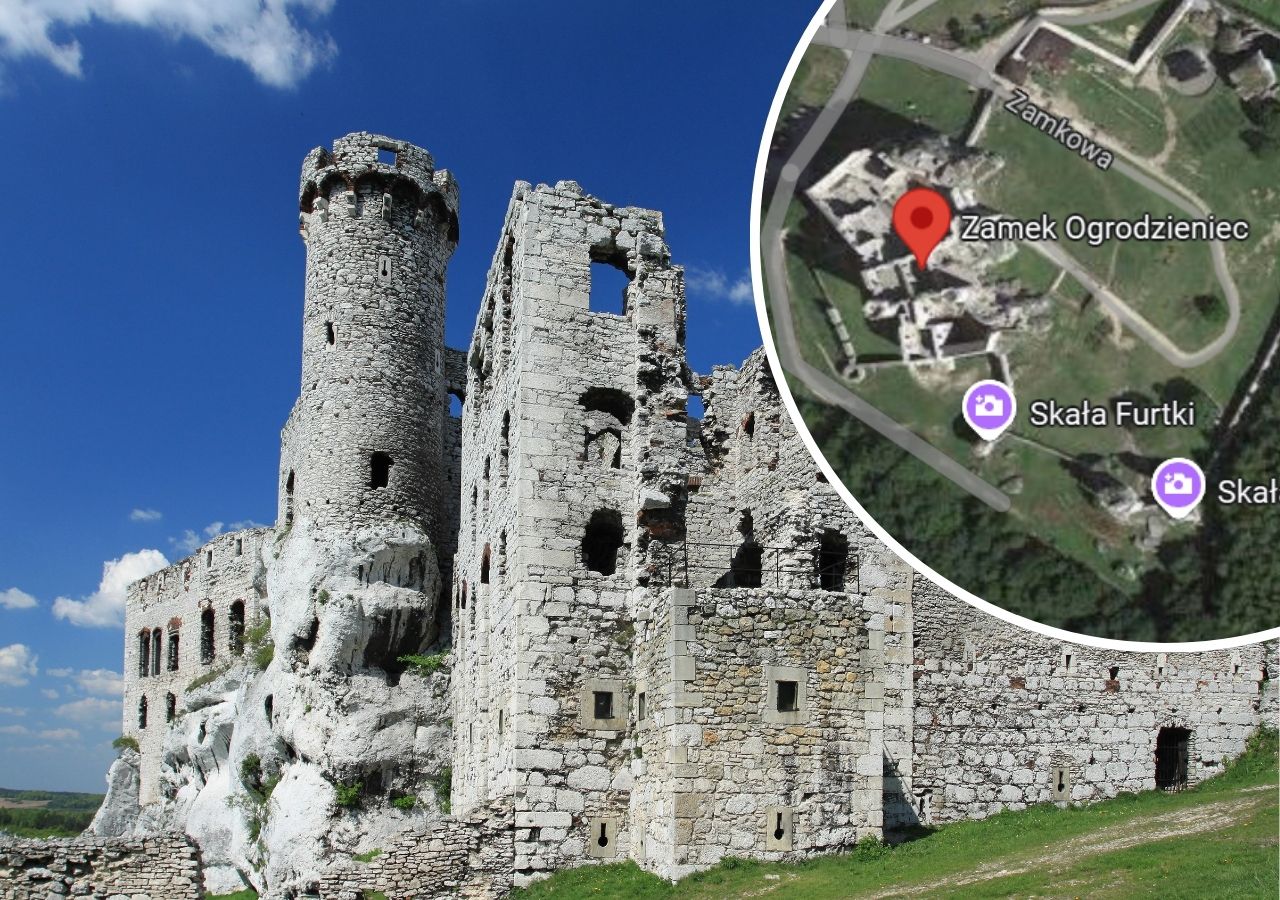 Tak udostępnisz lokalizację Zamku Ogrodzieniec dzięki pinezce