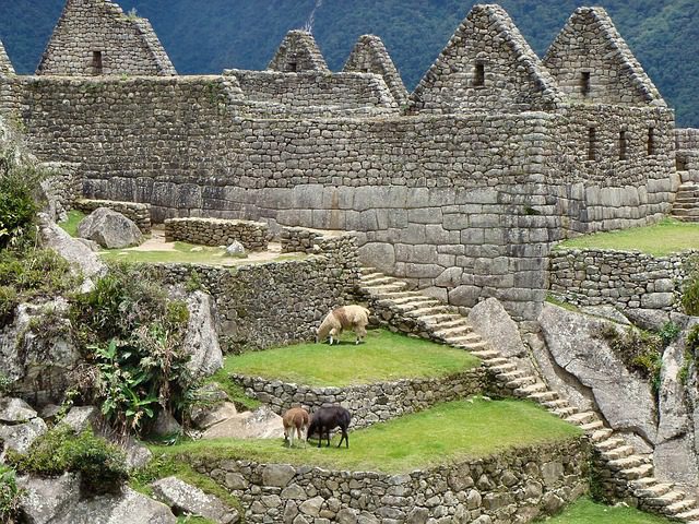 Ruiny Machu Picchu w Peru, Ameryka Południowa