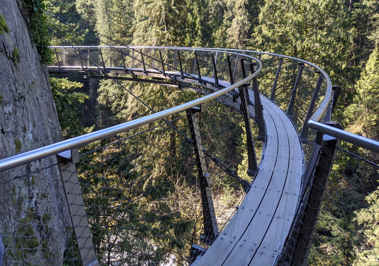Jedna ze ścieżek w Sky Walk Świeradów Zdrój w ramach ścieżki w koronach drzew