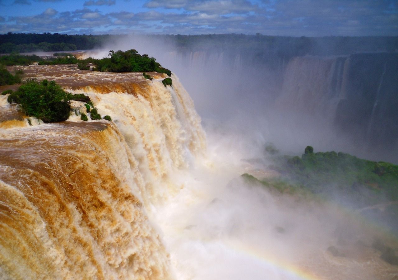 Iguazu - wodospad na pograniczu ARgentyny i Brazylii Ameryka Południowa
