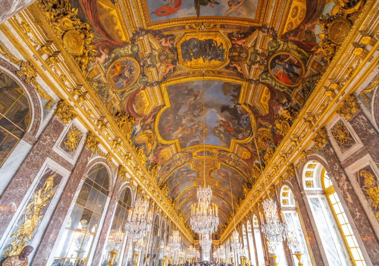 Sala Lustrzany w Pałacu Wersalskim - Paryż, Francja