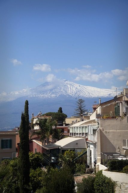 Taormina - widok na Etnę