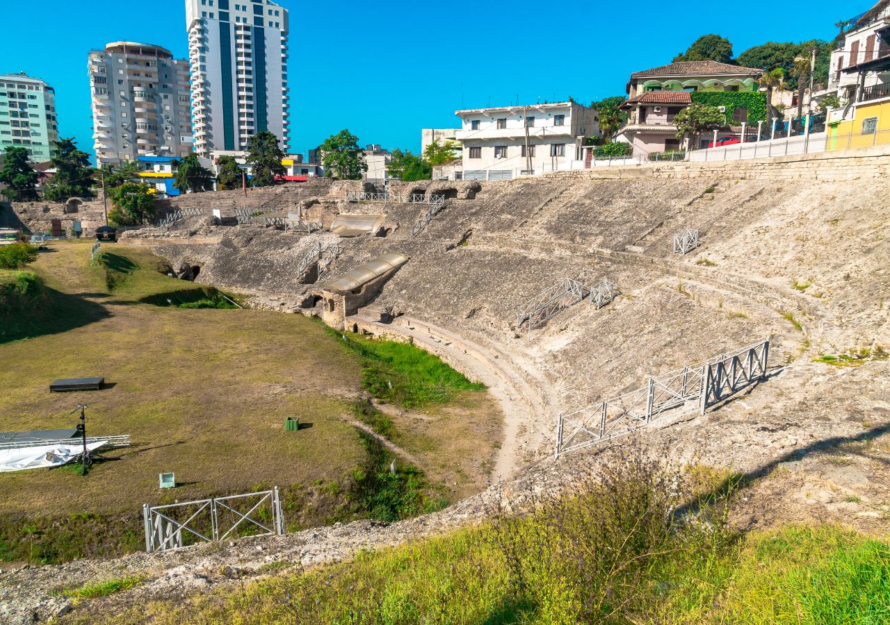 Starożytny alfiteatr w Durres - Albania