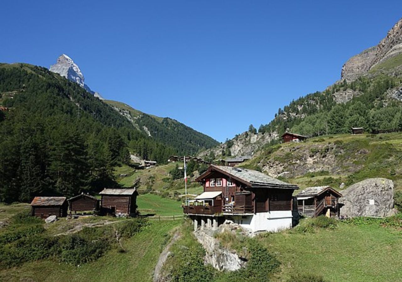 Panorama Blatten - Szwajcaria