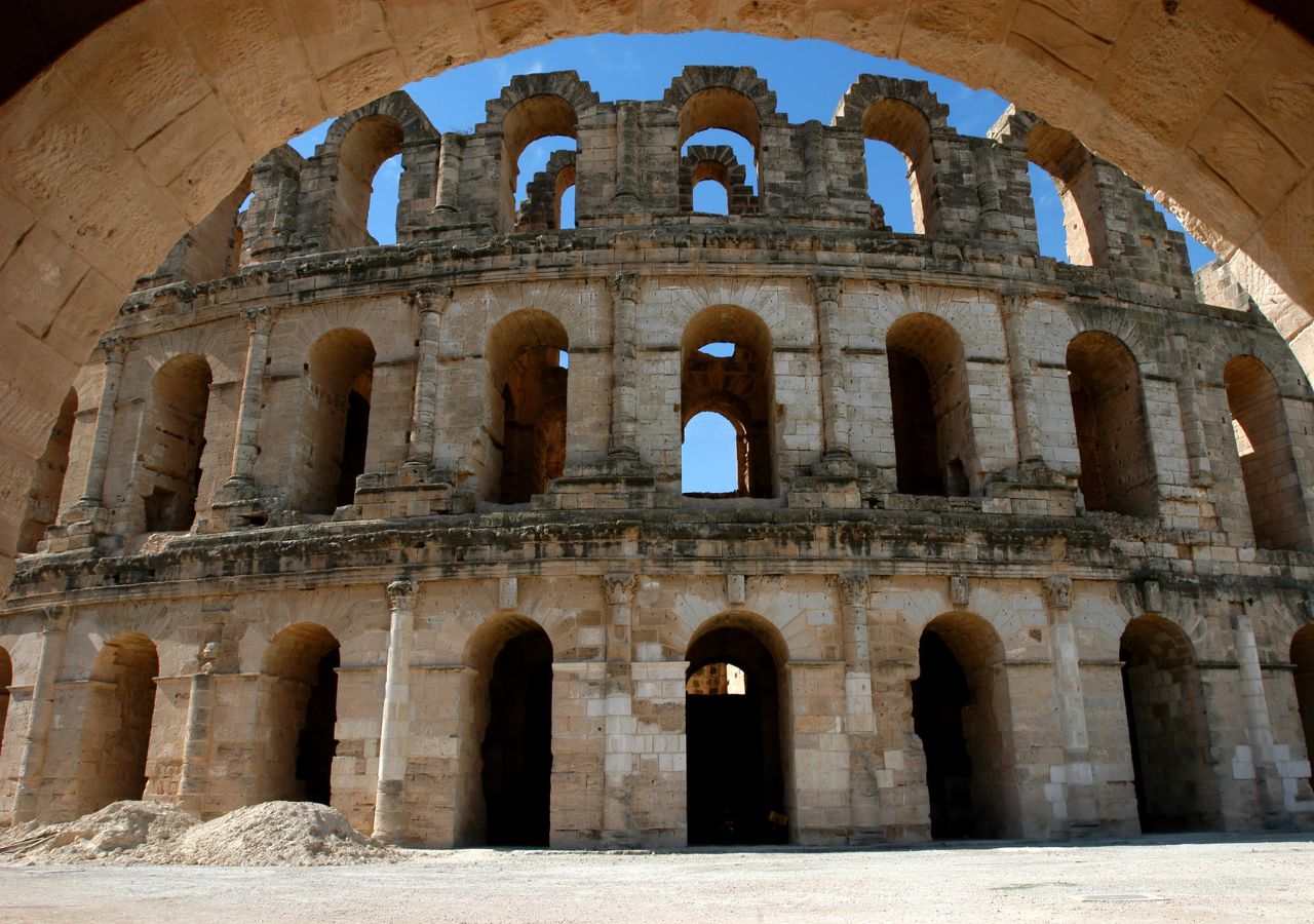 Amfiteatr w El Jem w Tunezji