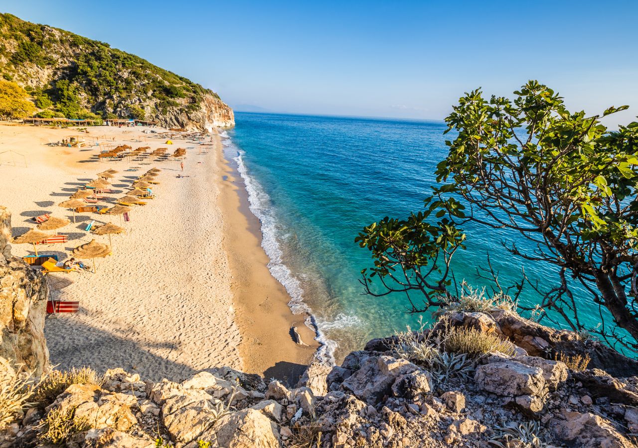 Plaża Gjipe w Albanii
