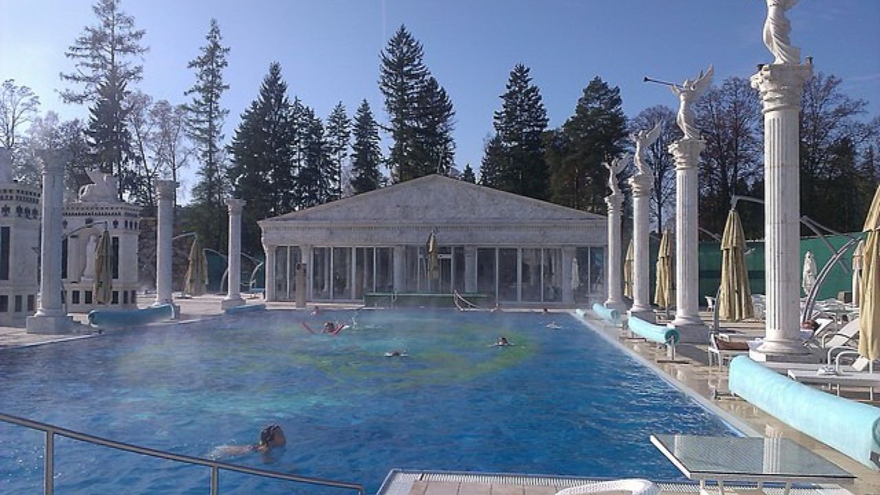 Słowackie Rajecké Teplice - baseny antyczne, Słowacja