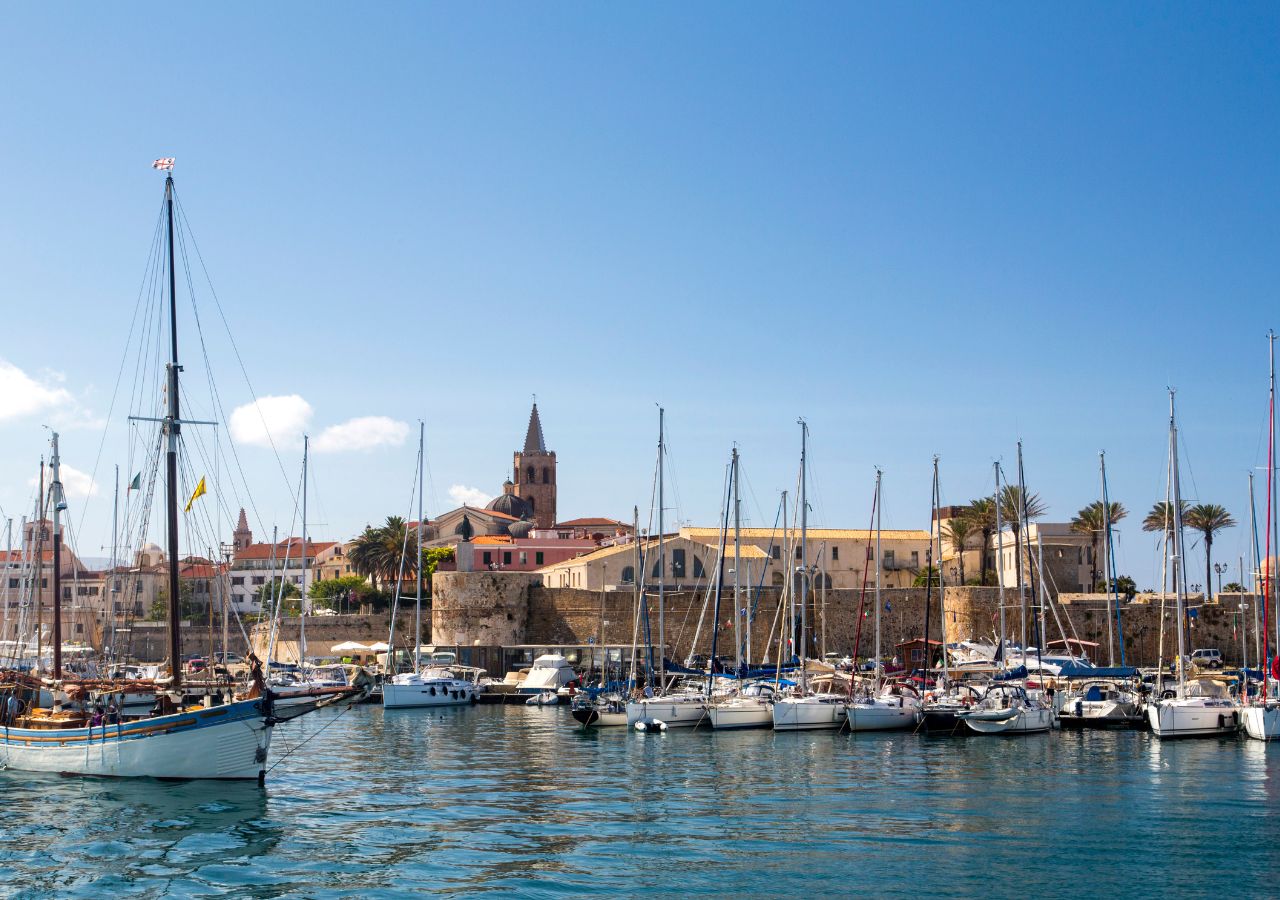 Marina w Alghero na Sardynii