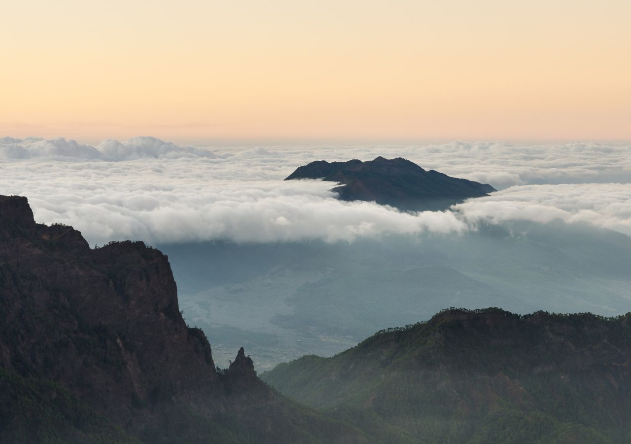 Krater na kanaryjskiej La Palma - Hiszpania