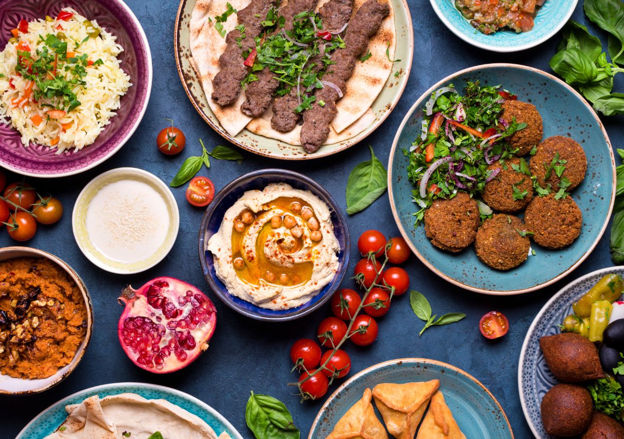 Meze z tureckim daniami