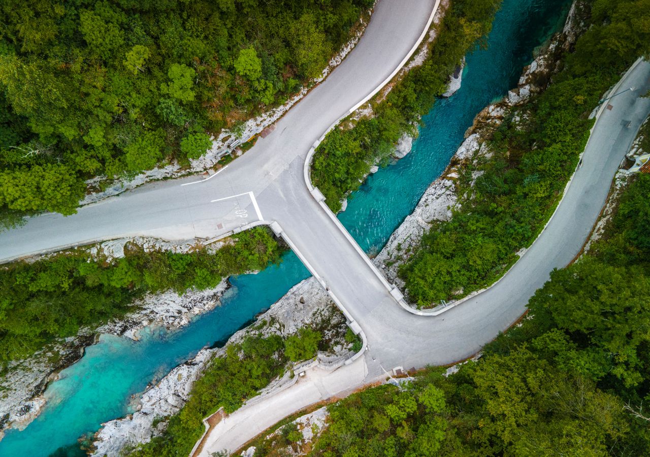Most Napoleona w dolinie Socy w Słowenii