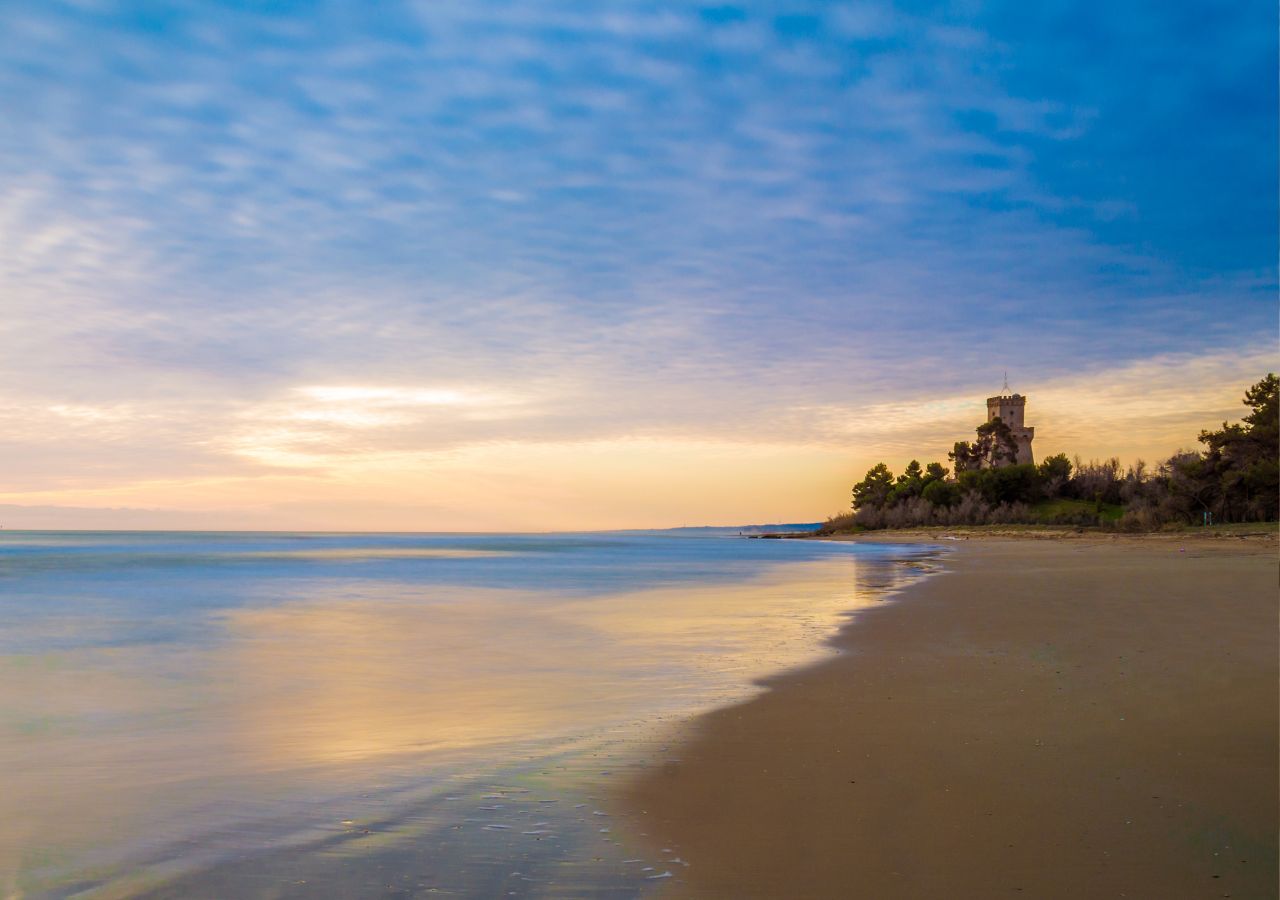 Plaża w Pineto (Abruzja) Włochy