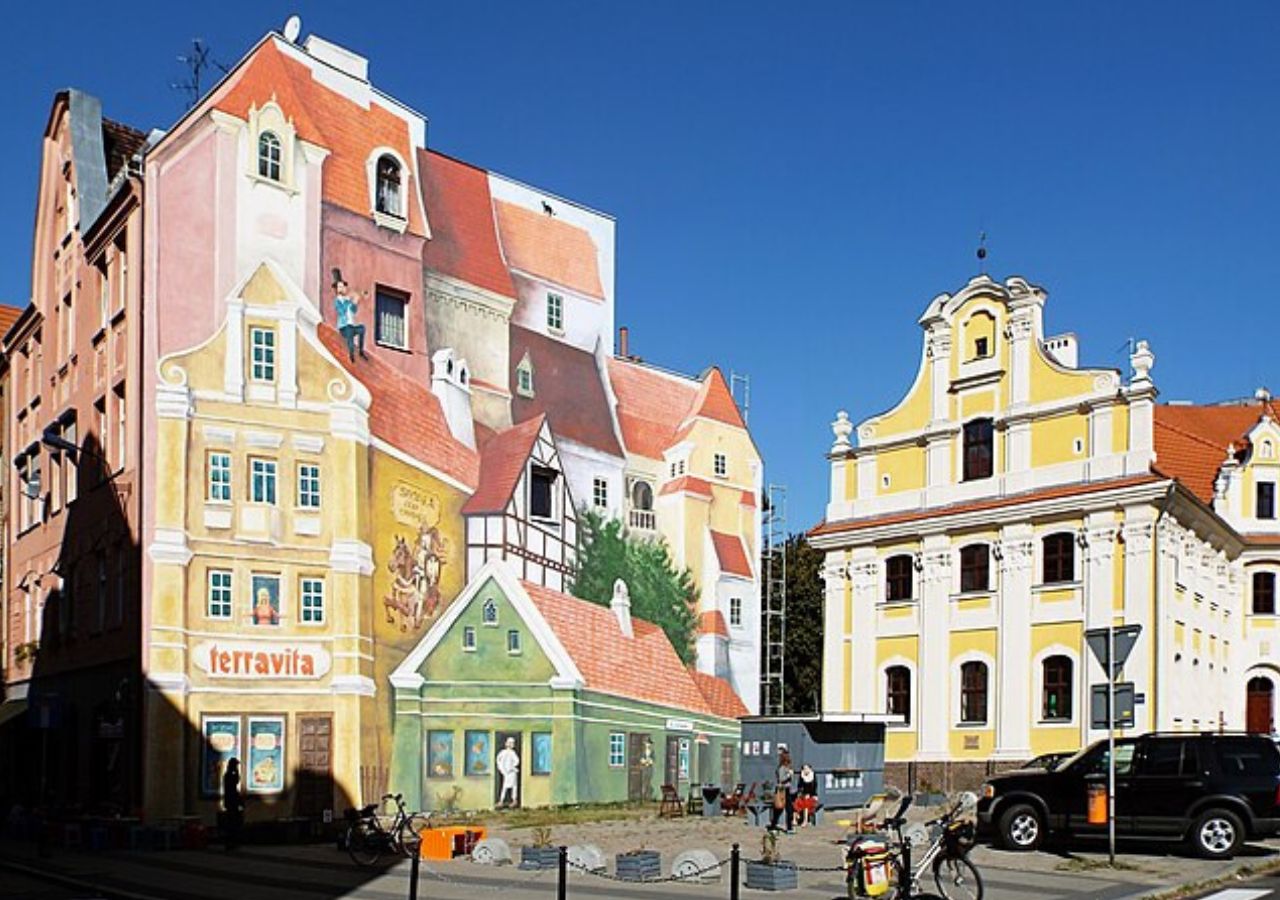 Mural 3d w Śródce - Poznań, Polska