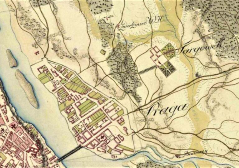 Plan Praga-Warszawa z 1804