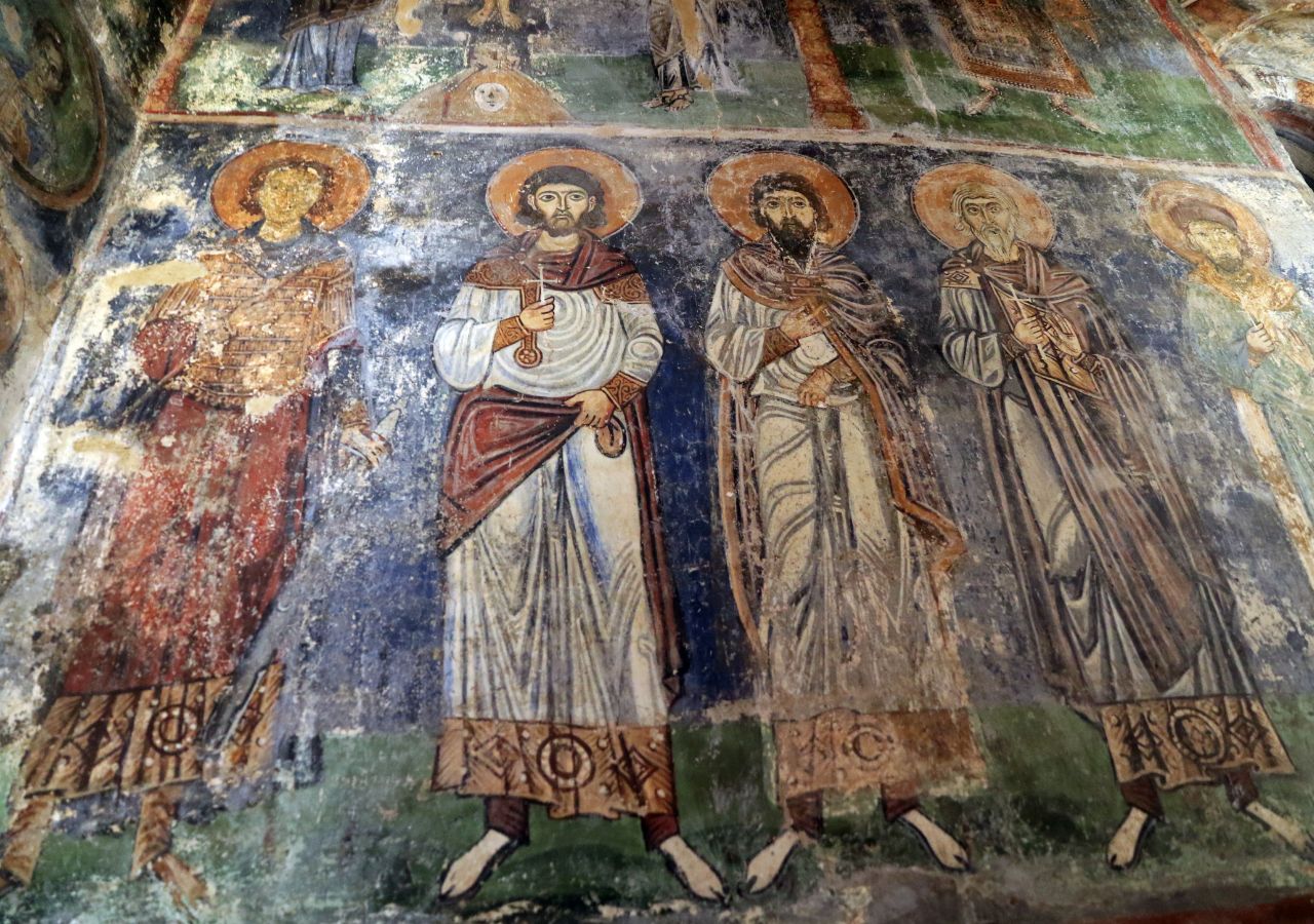 Freski świętych w Monastyrze Hosios Loukas – bizantyjska mozaika i malowidła, Beocja, Grecja