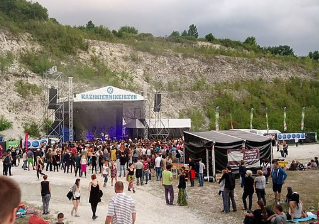 Główna scena festiwalu Kazimiernikejszyn 2017 - Kazimierz Dolny