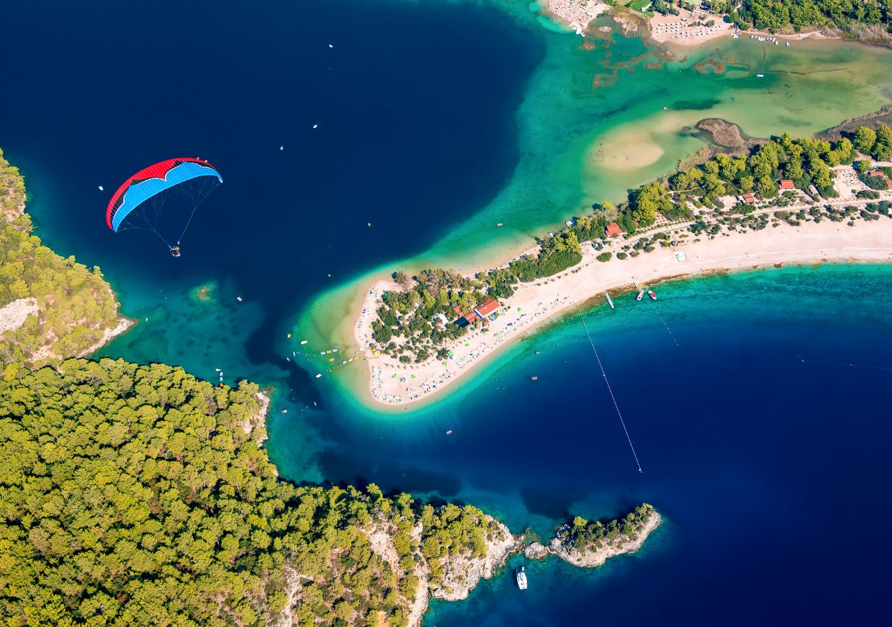 Laguna Oludeniz, Turcja z lotu ptaka