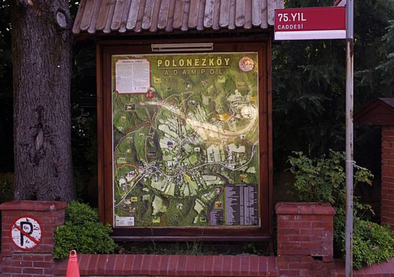 Plan wioski Polonezköy, Turcja