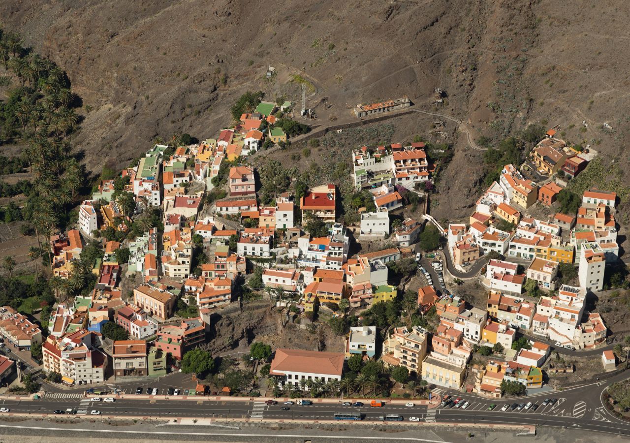 San Sebastián de La Gomera z lotu ptaka