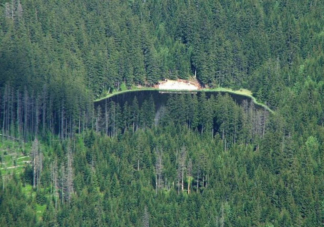 Smreczyński Staw widziany z Ornaku - tatry, Polska
