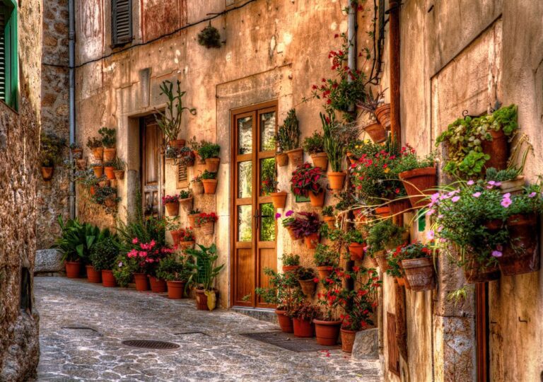 Kamienne uliczki Valldemossy - Majorka, Hiszpania, Baleary