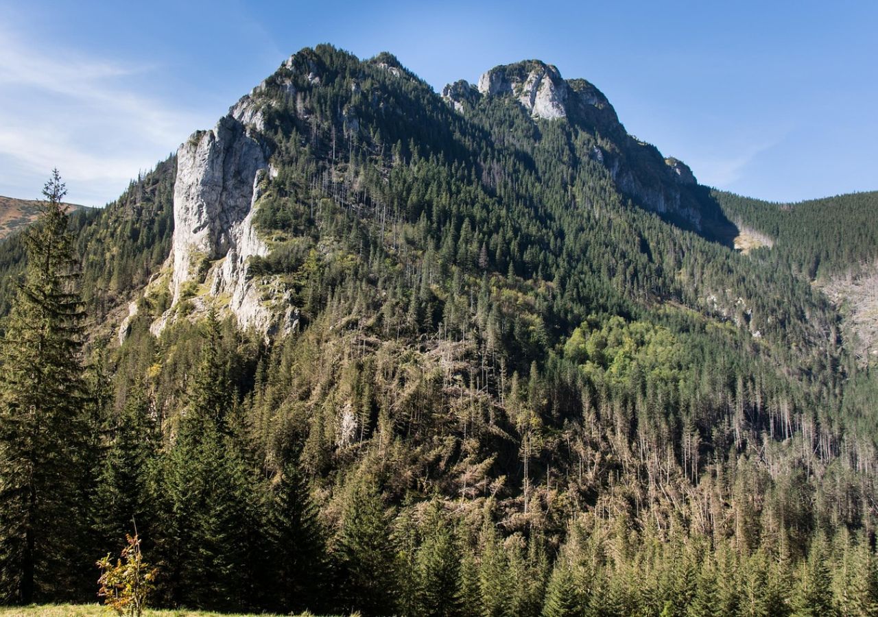 Raptawicka Turnia góruje nad Doliną Kościeliską