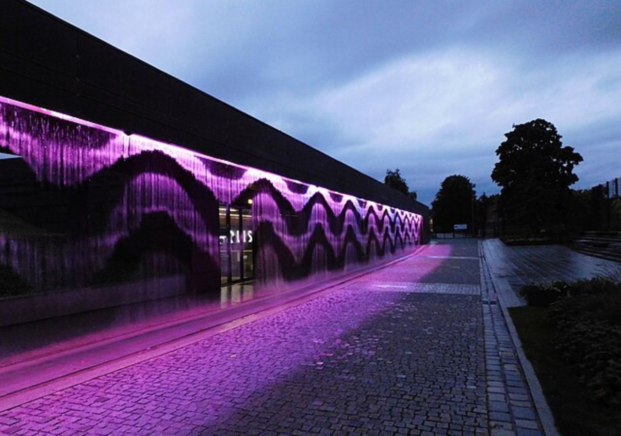 Wodna kurtyna w Hydropolis, Wrocław, Polska