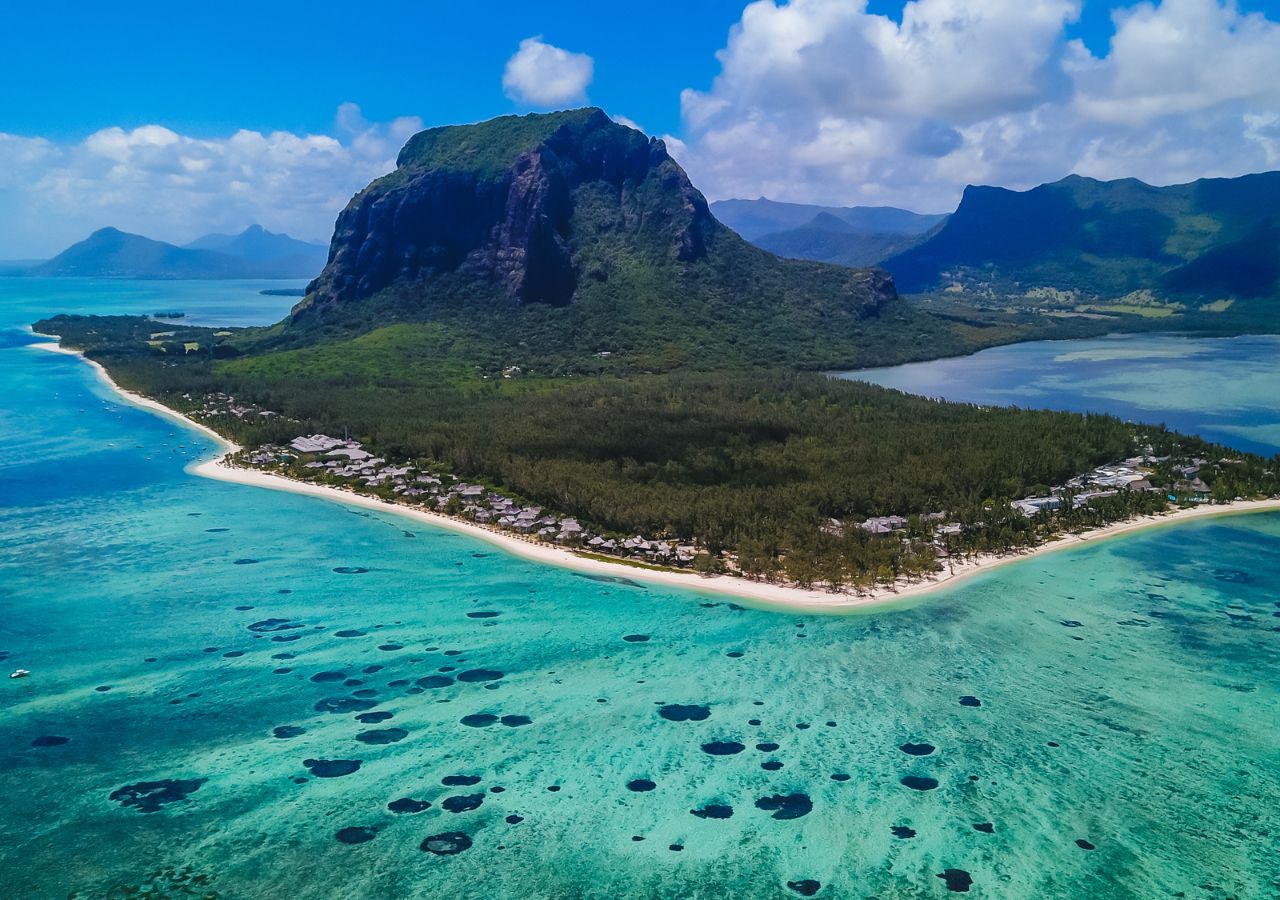 Laguna w okolicach podwodnego wodospadu na Mauritiusie