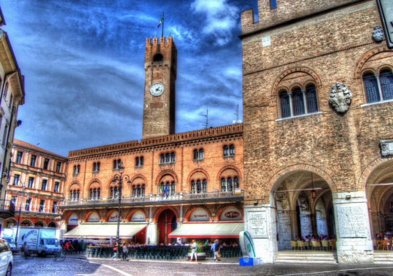 Zabytkowe centrum miasta Treviso we Włoszech